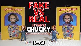 Fake Vs Real Ultimate Chucky Neca Action Figure Unboxing