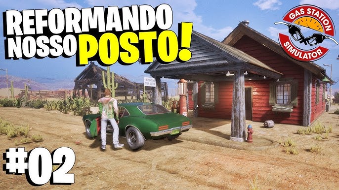 CRIEI UM POSTO DE COMBUSTÍVEL! - Gas Station Tycoon 