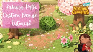 Cherry Blossom Sakura Flower Natural Dirt Path Tutorial ACNH Animal Crossing New Horizon