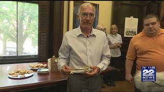 Man who restored Holyoke City Hall's clock tower honored with key to the city