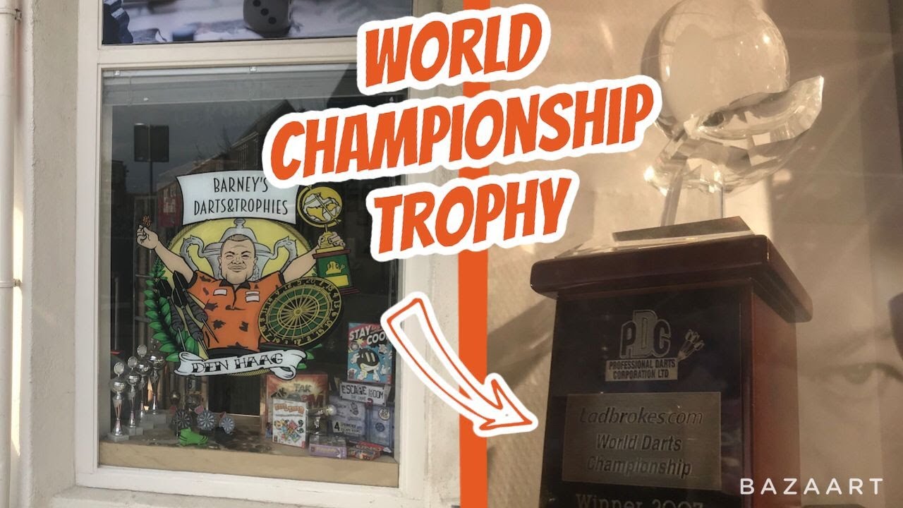 Elendighed underkjole ubetalt I Visited Raymond Van Barneveld's Darts Shop And Saw The World Championship  Trophy - YouTube