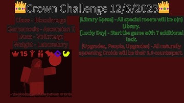 Crown Challenge 12/6/2023 - Randomly Generated Droids
