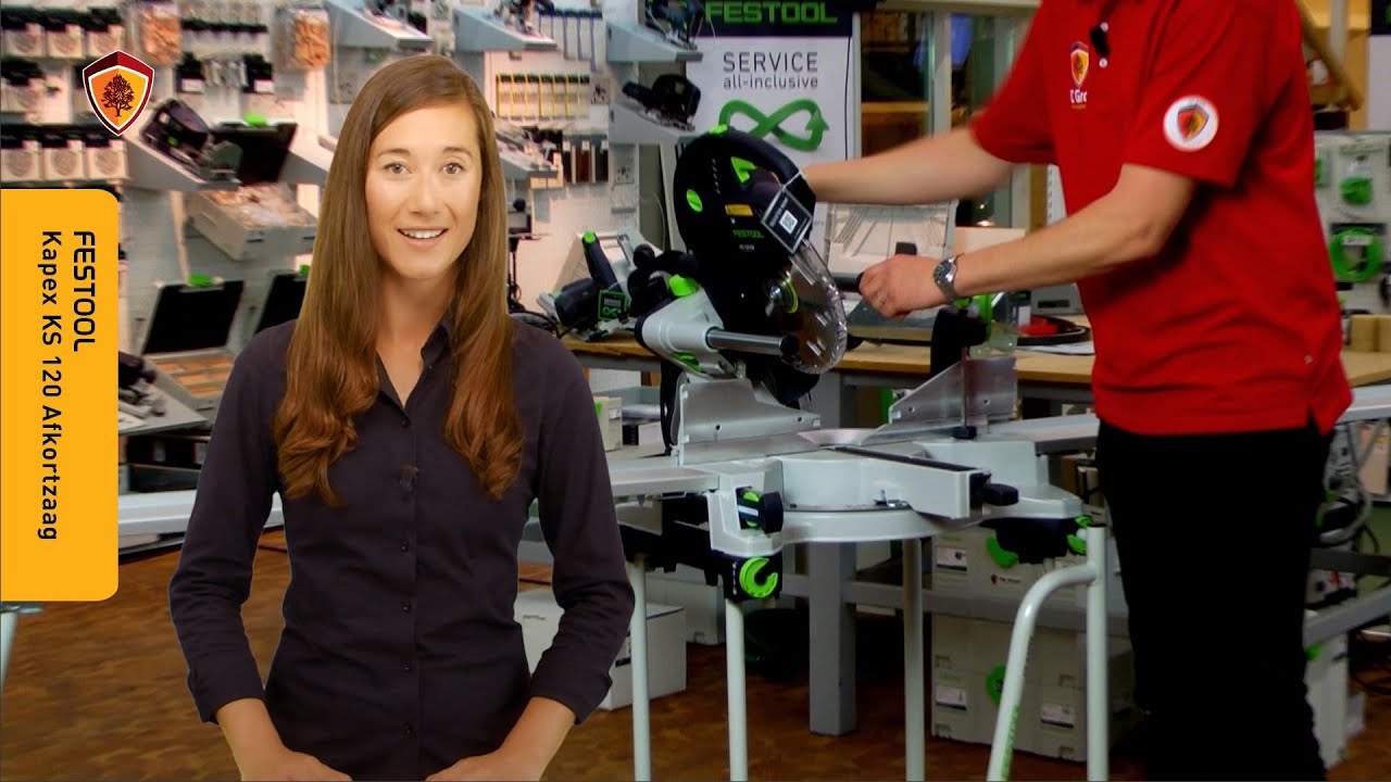 Festool Kapex 120 afkortzaag bij De Groot Bewerkingsmachines – Productvideo