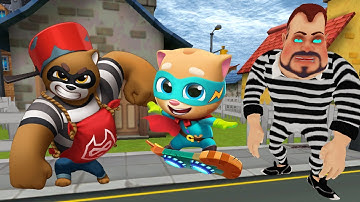 Dark Riddle 4.0.2 vs Talking Tom Hero Dash ( Prisoner vs Tom )