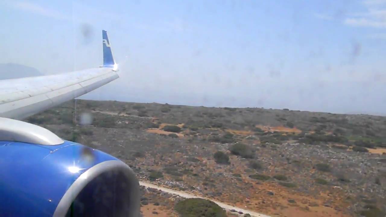 Landing to Chania Airport, Finnair Boeing 757200 YouTube