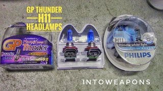 GP Thunder 8500k H11 Headlight:  Review & Color Compare