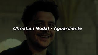 Video thumbnail of "Christian Nodal - Aguardiente 💔|| LETRA"