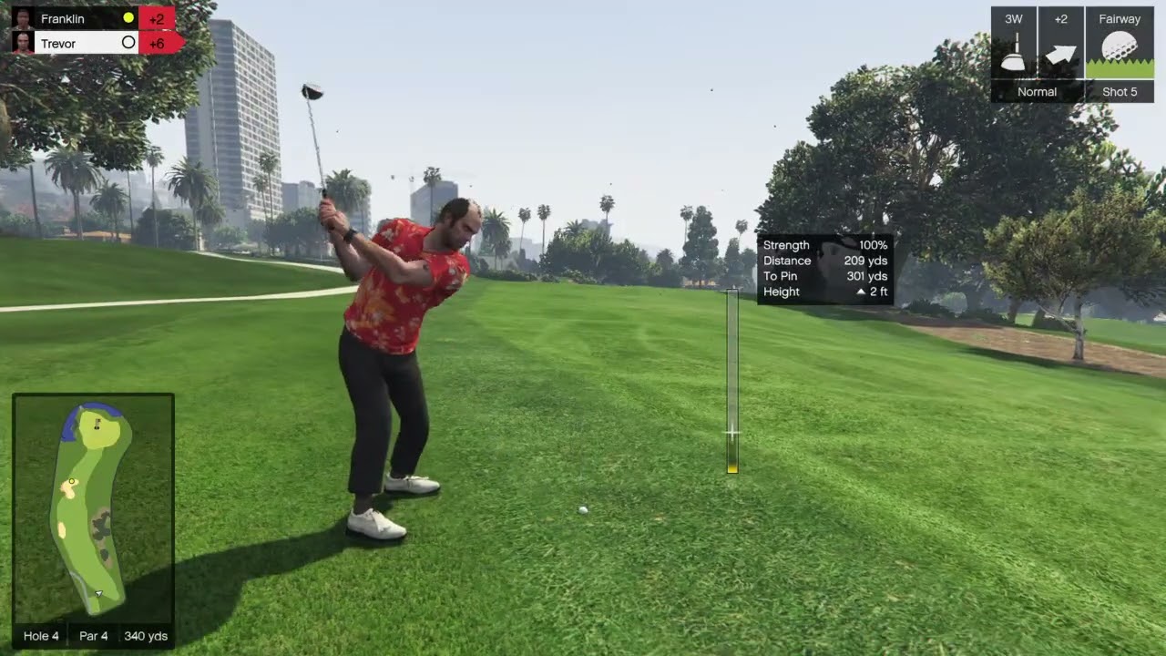 Grand Theft Auto V Trevor vs Franklin  golf 11th January 2026