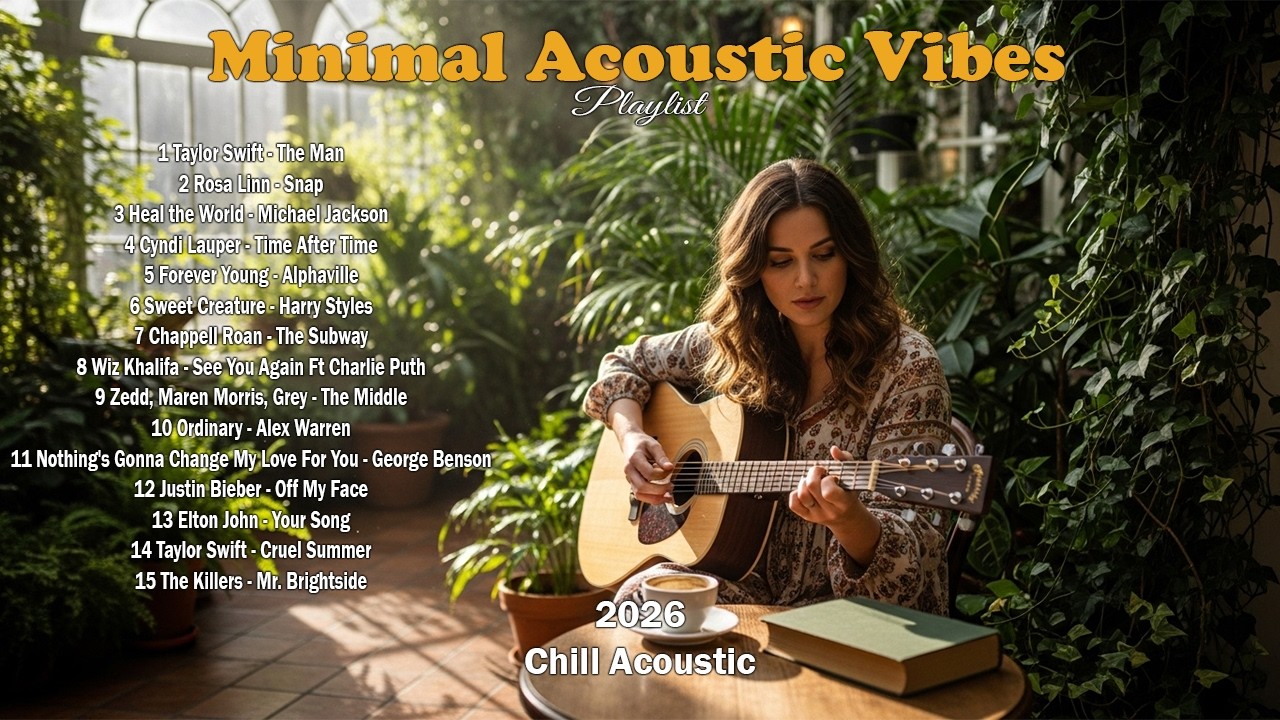 Gentle Morning Acoustic Covers ☀️🎸 Soft Songs for Work Focus, Study Flow, and Fresh Energy