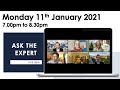 Property Expert Panel - Monday 11th January 2021