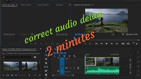 How to correct audio delay in tamil