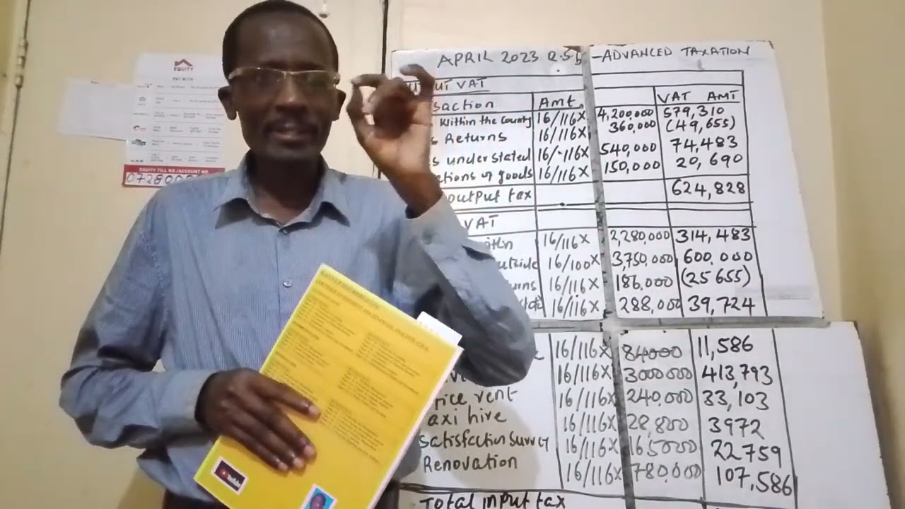 VALUE ADDED TAX (VAT ACCOUNTS) - KASNEB - ATD, CPA, CFA & CIFA