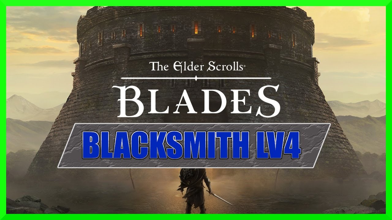 TES, The elder scrollls blades, leveling my blacksmith to 4 for that orcish gear