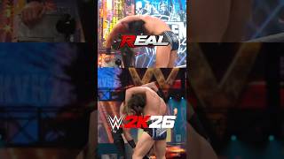 WWE 2K26 REAL VS GAME - Rollins vs Gunther WrestleMania 42 🔥