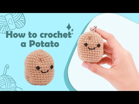 Ranana Crochet Potato - Handmade Crochet Emotional Support Potato with  Inspiring Card - Durable Crocheted Stuffed Animals, Soft Emotional Support  for Party, Home, Decoration : : Toys & Games