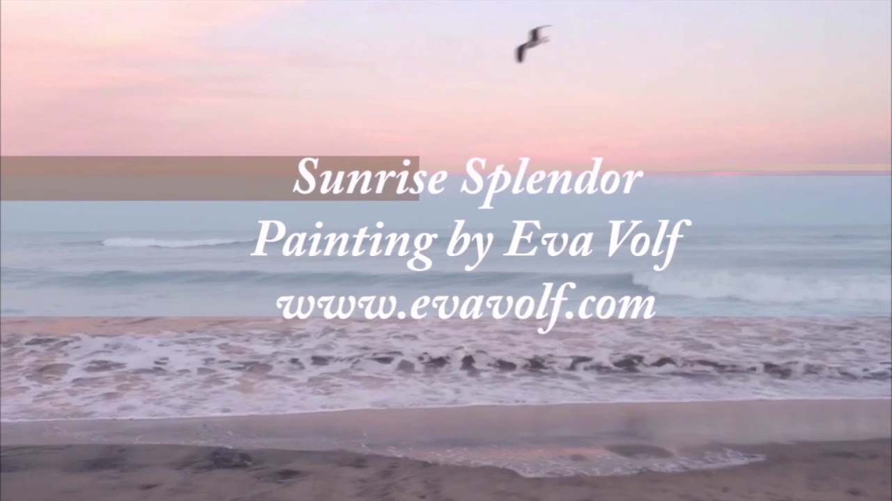 How to Paint a Sunrise Scene in Oils - painting time-lapse by Eva Volf