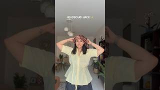 Headscarf hack you need to try ✨ #scarf #stylehack
