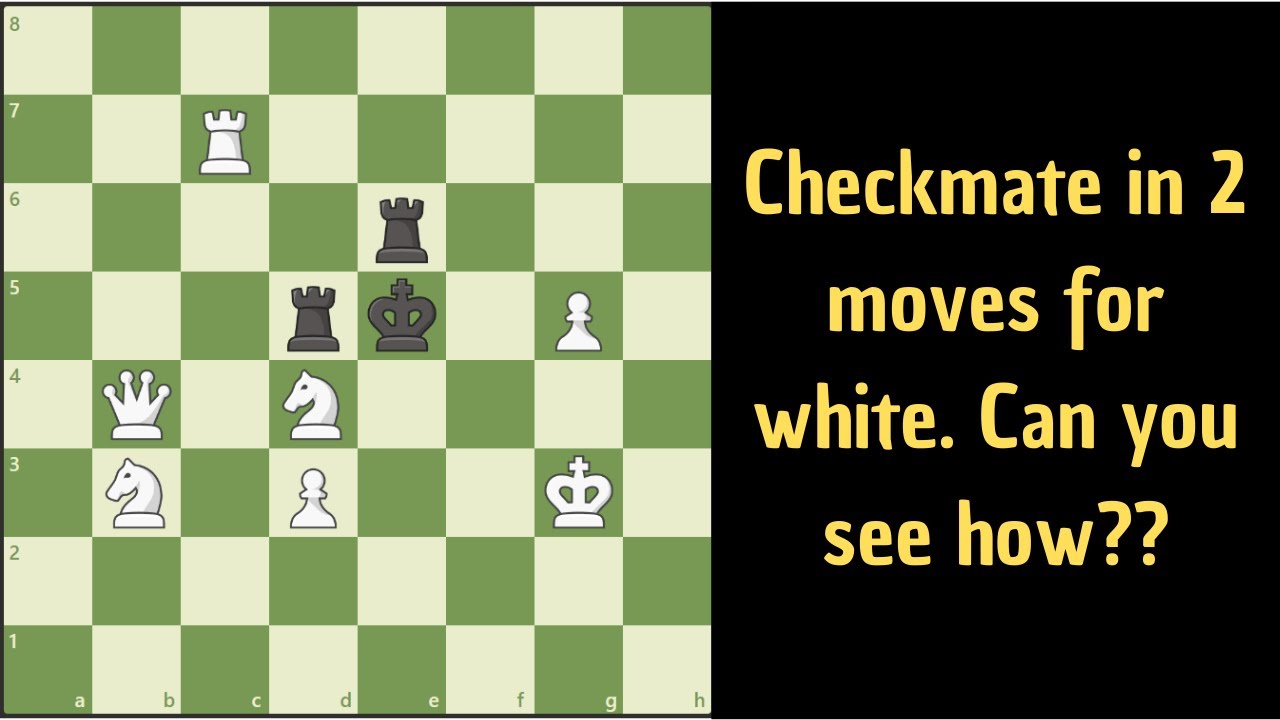Checkmate in 2 moves for white - YouTube