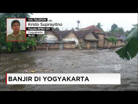 Hujan Lebat Sebabkan Banjir dan Tanah Longsor di Jogja