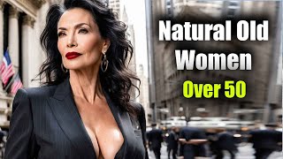 Attractive Woman Over 50 | Trader | Natural Beauty | Old 4K