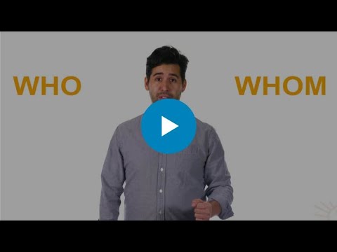 Who vs. Whom: What Is The Difference? - YouTube