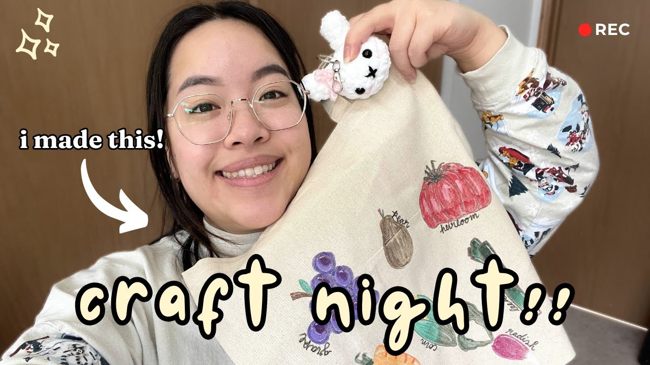 hosting a craft night for my friends! 🌟🎨