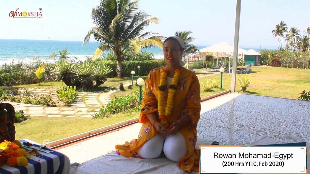 Congratulations! Yoga Vimoksha Student Rowan Mohamad (Egypt)I February 2020