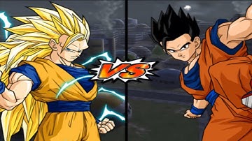 DBZ Budokai Tenkaichi 3 - Goku SSJ3 VS Ultimate Gohan