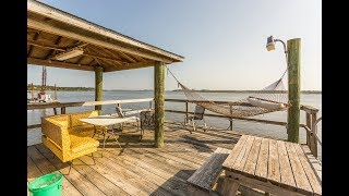 {Deepwater dock & Waterfront Views from EVERY ROOM} 212 Beachside Dr Brunswick GA - coastal GA
