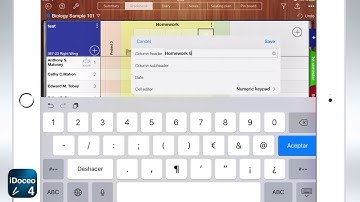 Basic tips: Inserting and appending columns in iDoceo