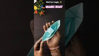 🚤 DIY Flying Paper Boat 😱 | 100% Working Magic Toy #shorts #diy #papercraft #viral #trending #craft