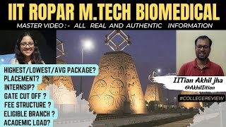 IIT ROPAR M.TECH  Biomedical Engineering HONEST REVIEW || Biomedical Engineering Info  #gate #bme