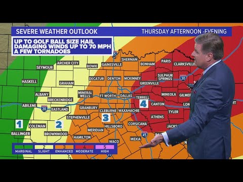 Dfw Weather: What You Need To Know About Severe Storm Risks On Thursday