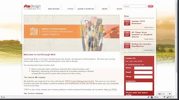A demonstration of website editing with TYPO3