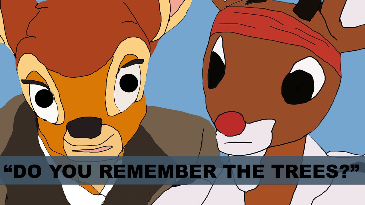 The Reindeer Hunter starring Bambi and Rudolph | Cartoon - YouTube