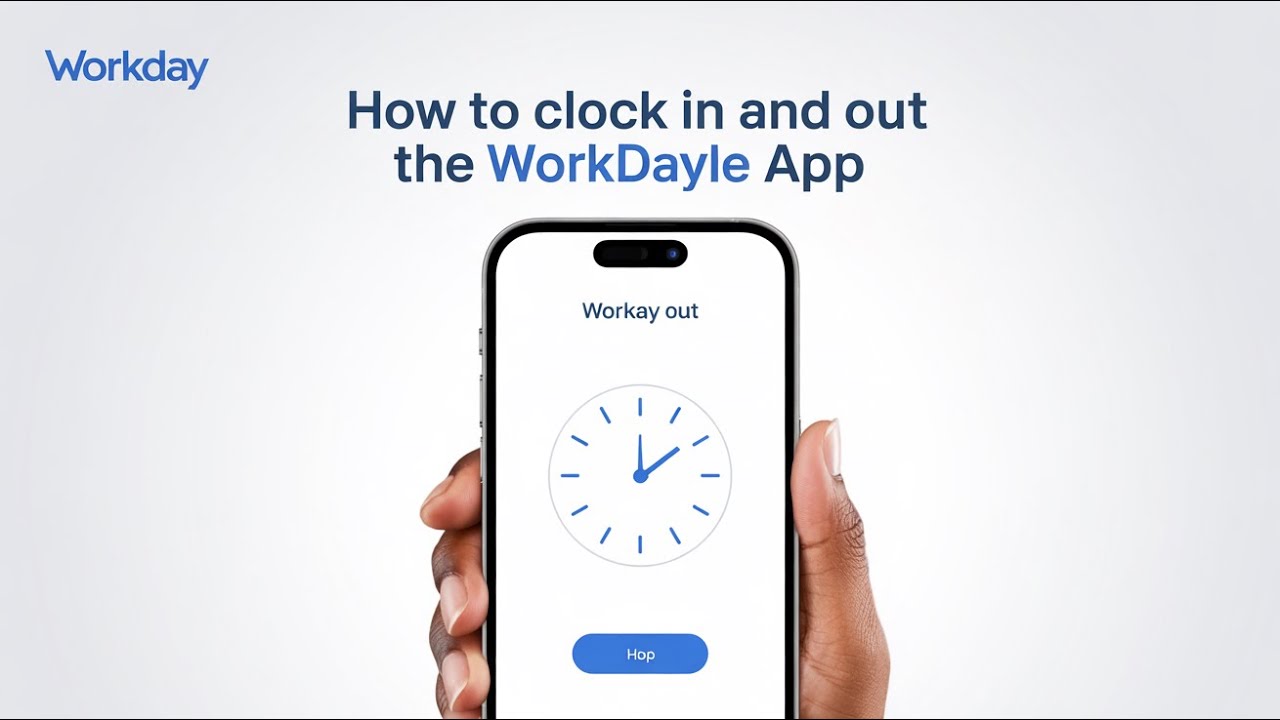 How to Clock In and Out on Workday App | Full Step-by-Step Guide - YouTube