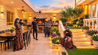 From a simple yard to a dream paradise 😍🌿 Gardening, stone facades, and cooking by the fire!
