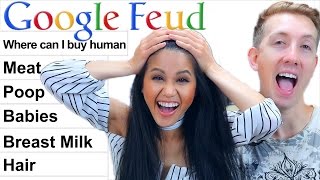 GOOGLE FEUD Challenge w/ my GIRLFRIEND (Vy Qwaint) screenshot 4