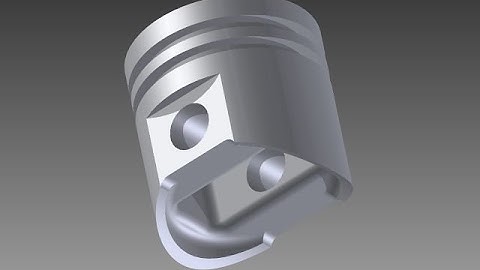 how to design piston in creo parametric 3.0/pro engineering full tutorial