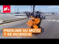 Presume su moto y termina incendiándose en el malecón de Mazatlán - N+