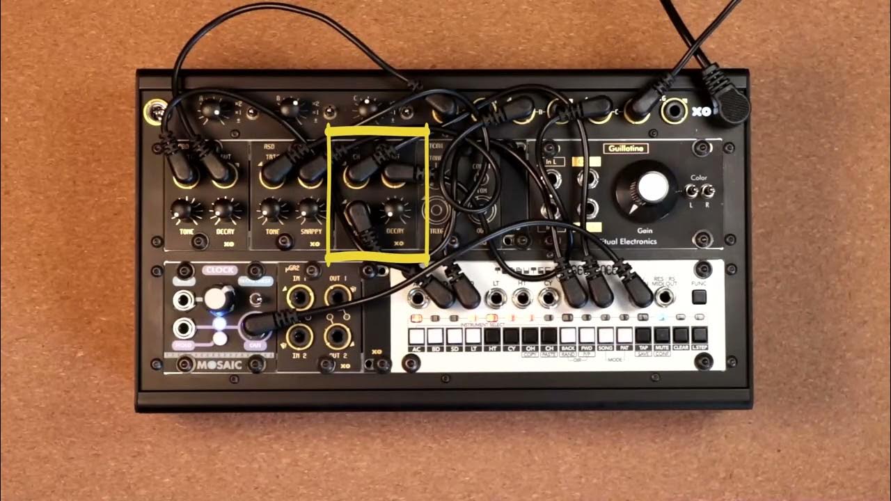 AXX series 1U 6HP Eurorack analog drums crowdfunding campaign video