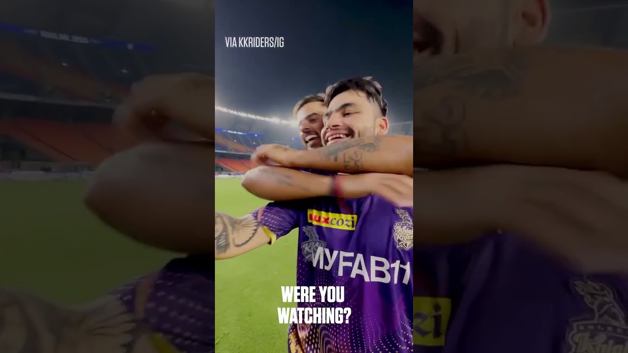 Lovely moment this after Rinku Singh’s special knock 💕