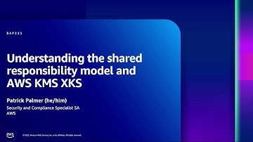 AWS re:Inforce 2023 - Understanding the shared responsibility model and AWS KMS XKS (DAP221)