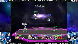 SKTAR 3 - ESAM + CT MVD vs EMP Armada + P4K EMP Mew2King - Winners Semis - Project M