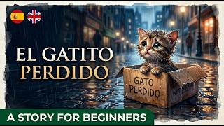 Learn Spanish with Story for Beginners (A1–A2) | El Gatito Perdido 🐱 | Spanish Listening Practice