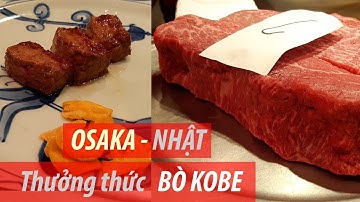 Thưởng thức món Bò Kobe trứ danh Ngon tuyệt ở OSAKA số 1 ẩm thực Nhật Bản | ZaiTri
