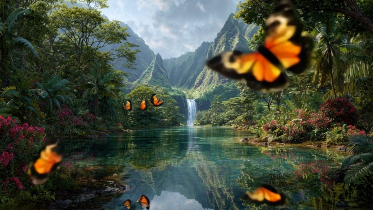 2 Hours of Relaxing Sleep Music for Stress Relief, Sleeping & Meditation tropical oasis