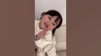 Toddler singing APT song by herself 😂#lisa  #blackpink #kids #apt #rose #blink #shorts #kidsvideo