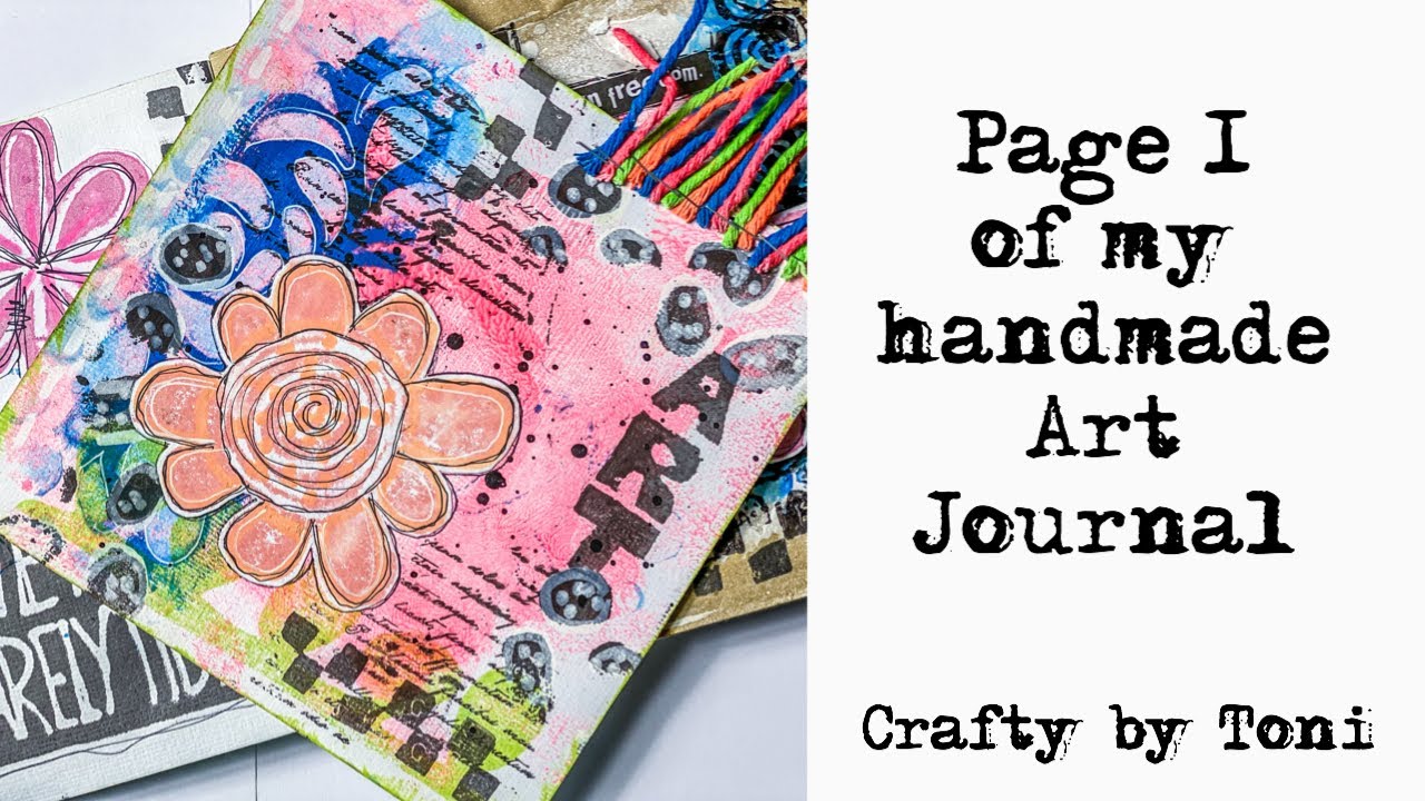 Handmade Art Journal Page #1 - YouTube