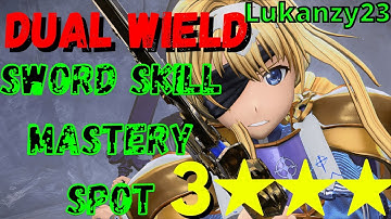 Sword Art Online Alicization Lycoris Dual Wield Sword Skill Mastery 3 Stars